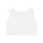 Heart Line Sports Bra — Minimalist Pink Heart Activewear