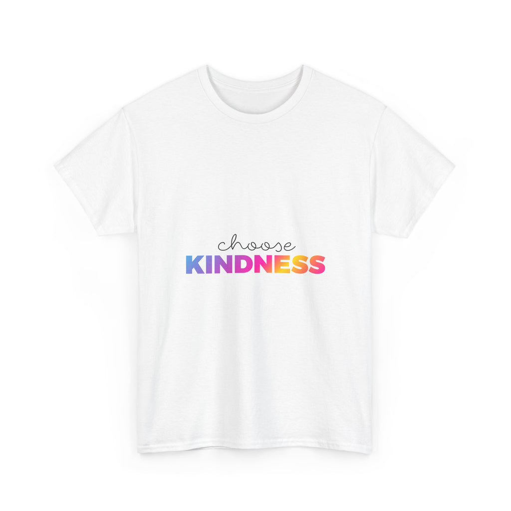 Unisex Heavy Cotton Tee: Choose Kindness Graphic Shirt for Spreading Positivity, Casual Wear, Gifts, Everyday Inspiration, [...]