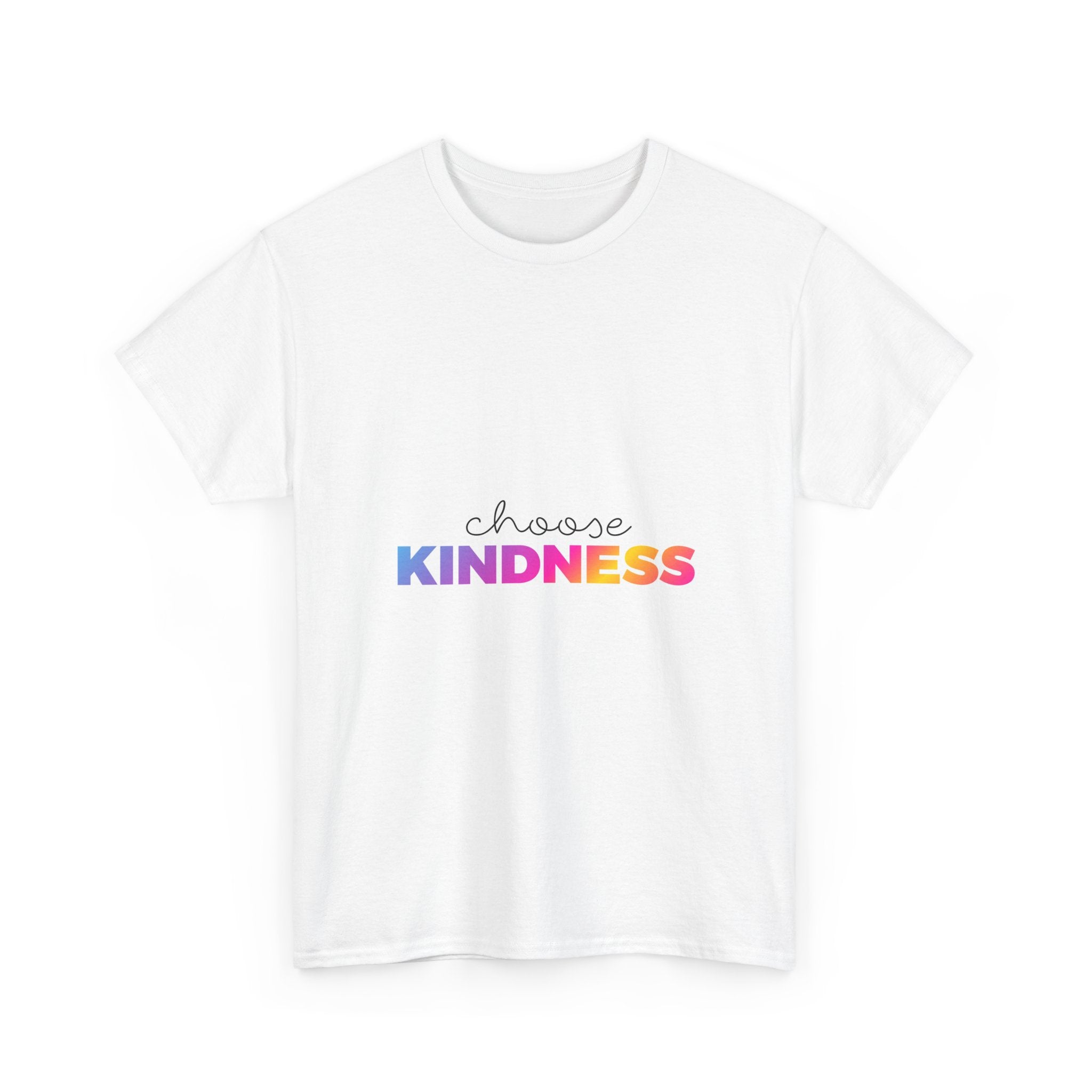 Unisex Heavy Cotton Tee: Choose Kindness Graphic Shirt for Spreading Positivity, Casual Wear, Gifts, Everyday Inspiration, [...]