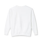 Love Heart Crewneck Sweatshirt - Unisex Lightweight White Pullover
