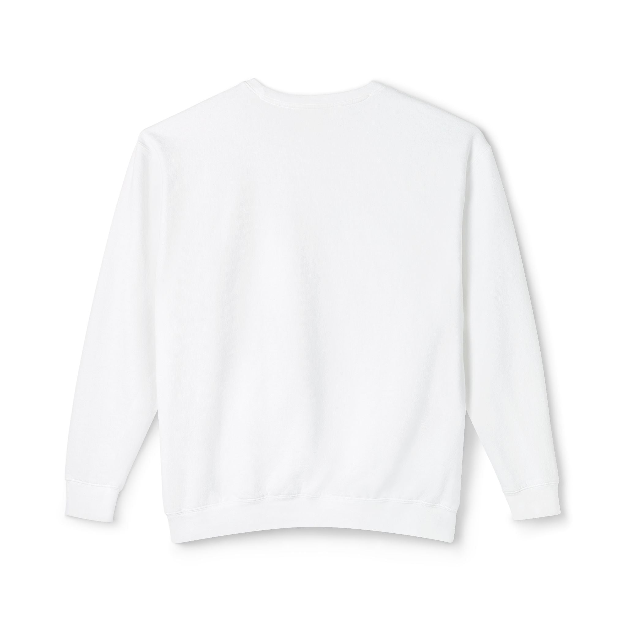 Love Heart Crewneck Sweatshirt - Unisex Lightweight White Pullover