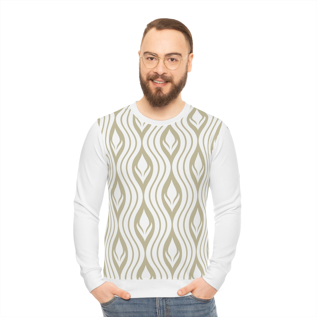 Boho Waves Lightweight Sweatshirt for Cozy Style