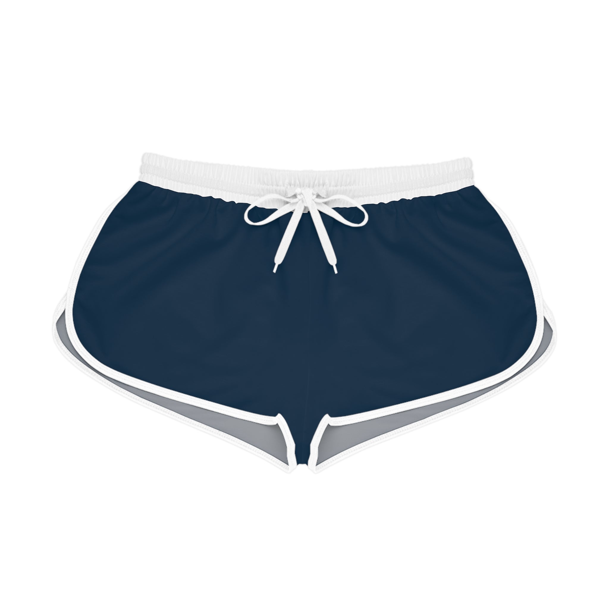 Relaxed Women's Athletic Shorts — Navy Retro Runner Lounge Shorts