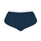Relaxed Women's Athletic Shorts — Navy Retro Runner Lounge Shorts