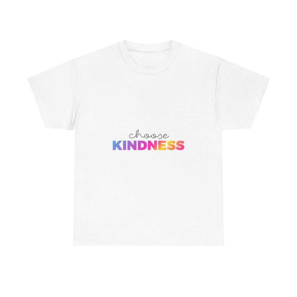 Unisex Heavy Cotton Tee: Choose Kindness Graphic Shirt for Spreading Positivity, Casual Wear, Gifts, Everyday Inspiration, [...]