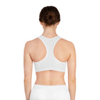 Heart Line Sports Bra — Minimalist Pink Heart Activewear