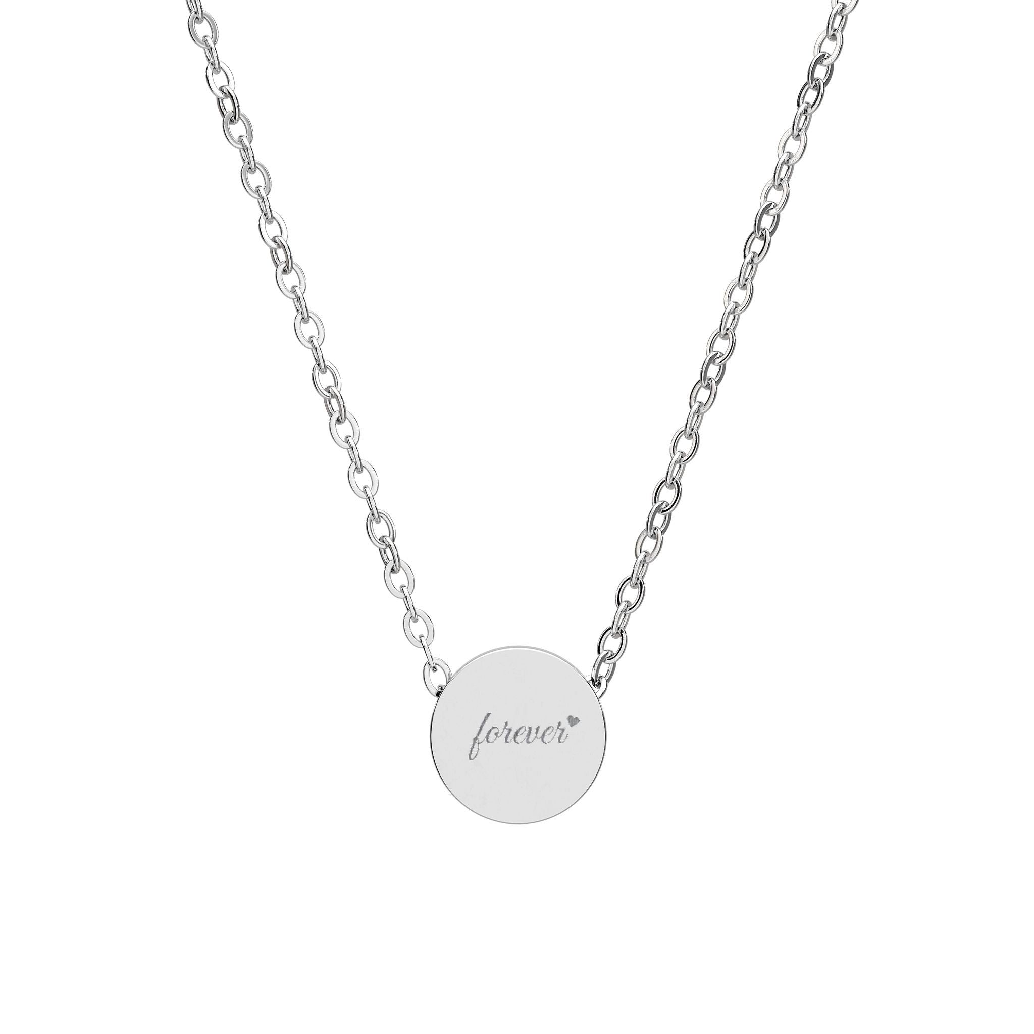Mini Circle Necklace (Engraving)