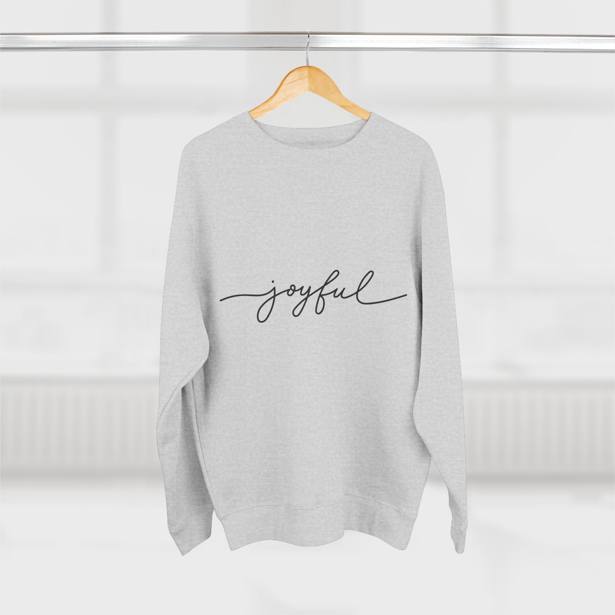 Joyful Unisex Crewneck Sweatshirt, Cozy Gift, Inspirational Apparel, Casual Wear, Birthday Gift, Positive Vibes